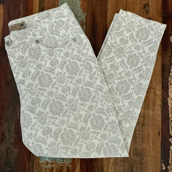 LIVERPOOL Jeans Company Gray White Stretch Soft Denim Skinny Size‎ 8P - Picture 1 of 7